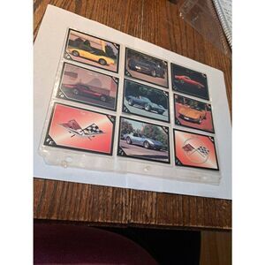 Vintage 1991 Collect A Card Vet Set Corvette Trading Cards Lot 9 Chevrolet Cards